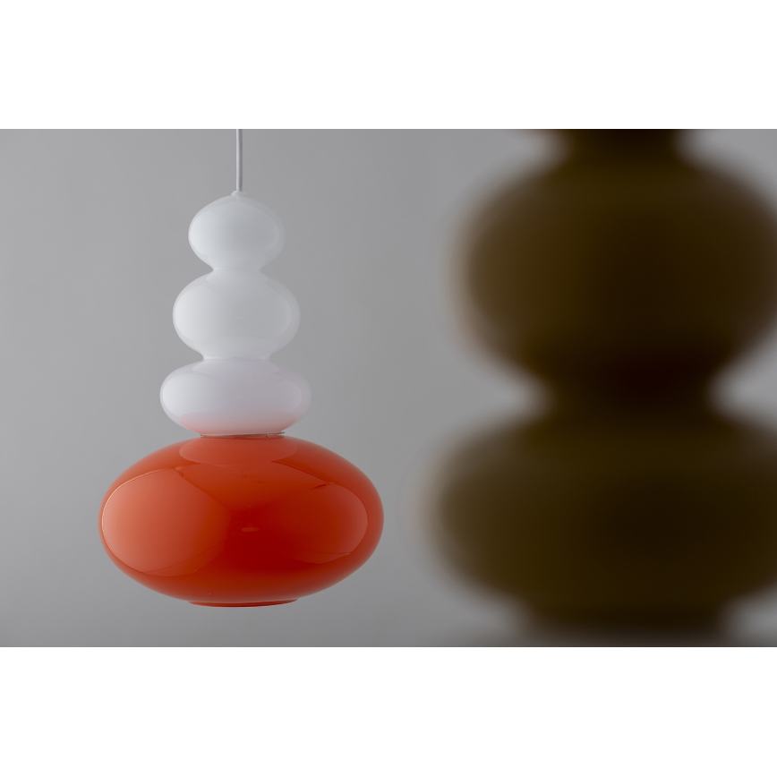 Argon 8822 - Lámpara colgante DIEGO 1xGU10/5W/230V blanco/naranja