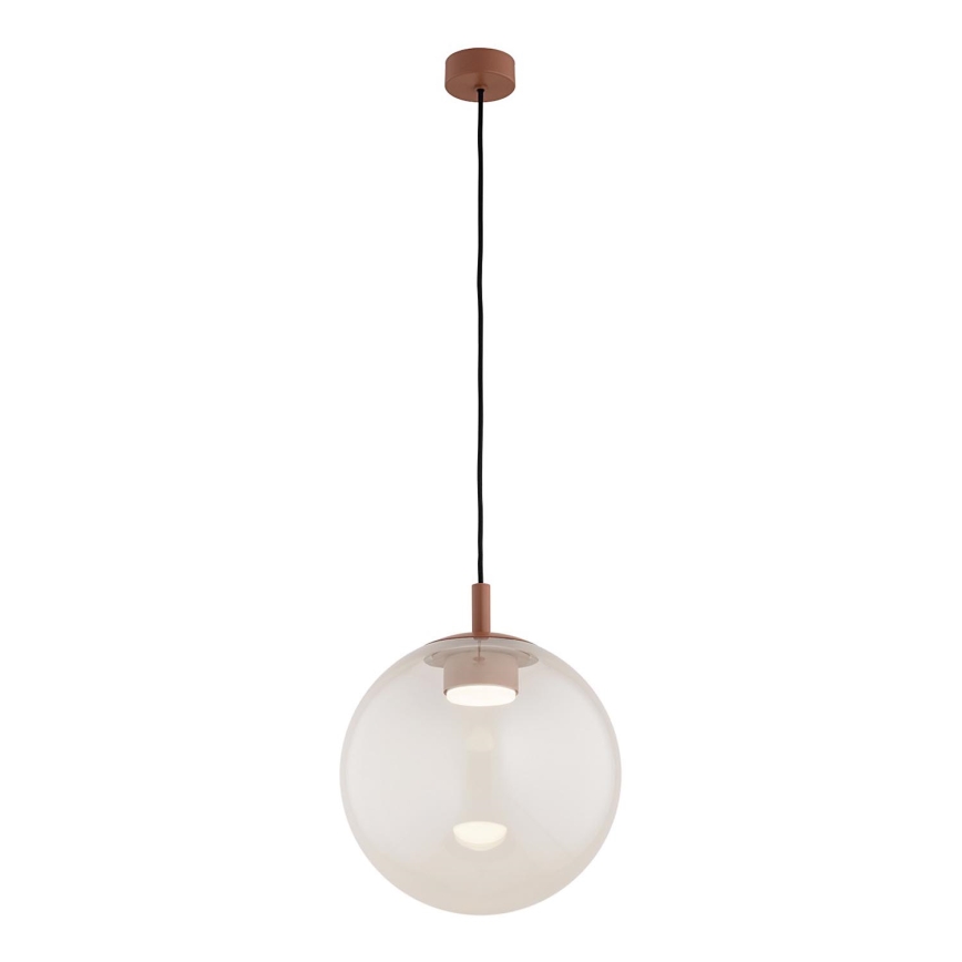 Argon 8829 - Lámpara colgante SACRAMENTO 1xGX53/8W/230V transparente/marrón