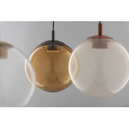 Argon 8829 - Lámpara colgante SACRAMENTO 1xGX53/8W/230V transparente/marrón