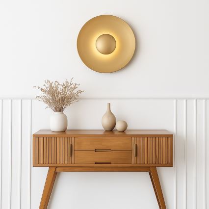 Argon 8865 - Aplique de pared LED BOLTON LED/12,5W/230V 3000K dorado