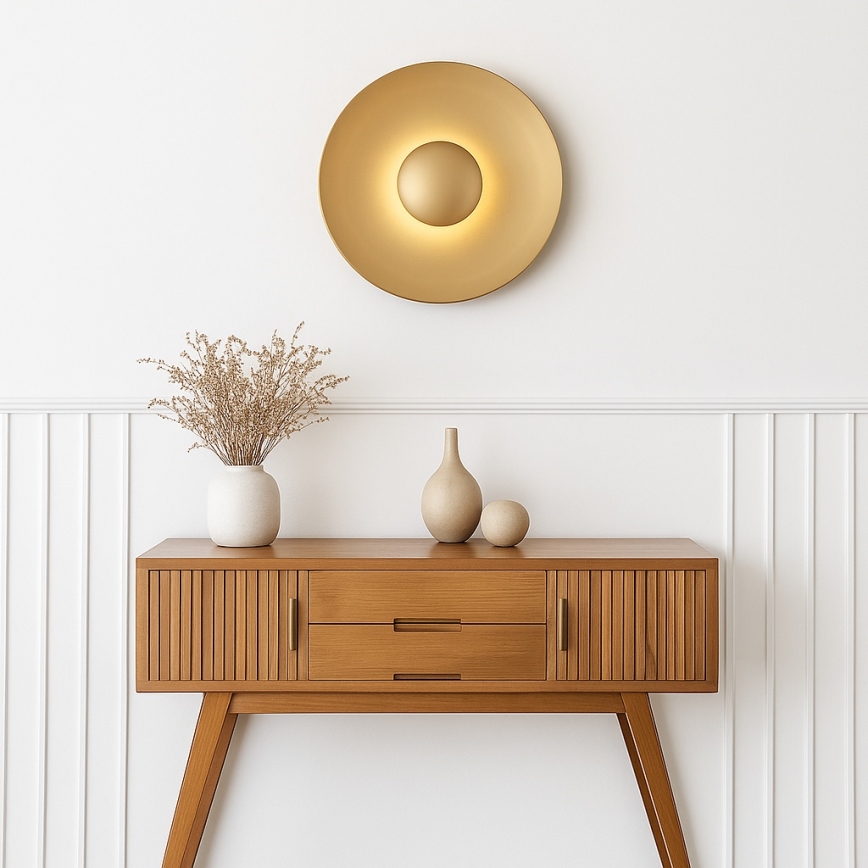 Argon 8865 - Aplique de pared LED BOLTON LED/12,5W/230V 3000K dorado