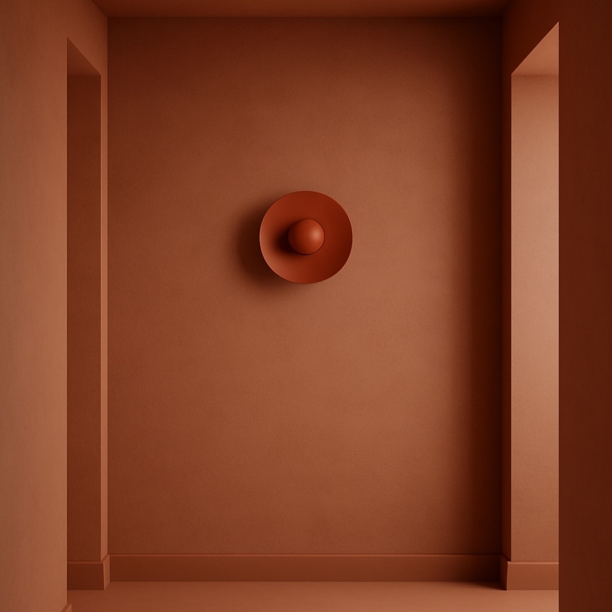 Argon 8866 - Aplique de pared LED BOLTON LED/12,5W/230V 3000K terracota