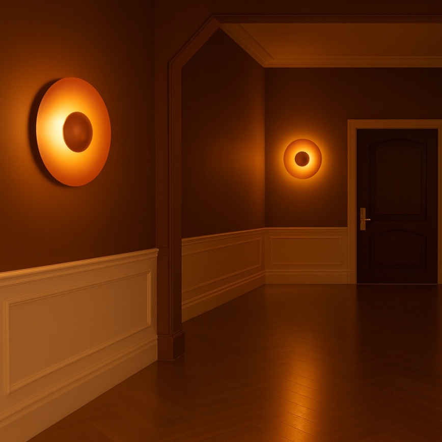 Argon 8866 - Aplique de pared LED BOLTON LED/12,5W/230V 3000K terracota