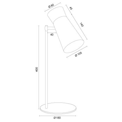 Argon 8877 - Lámpara de mesa LORD 1xE14/7W/230V violeta