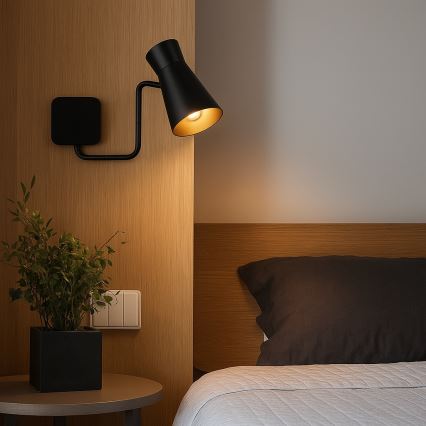 Argon 8880 - Lámpara de pared LORD 1xE14/7W/230V negra