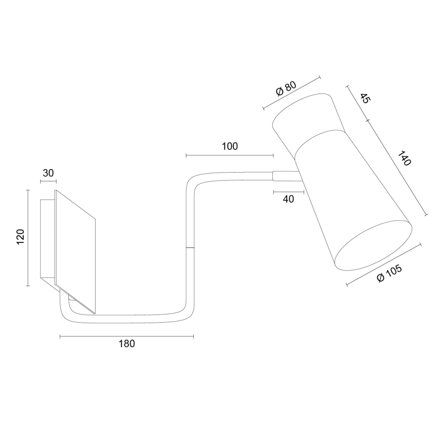 Argon 8882 - Aplique de pared LORD 1xE14/7W/230V terracota
