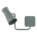 Argon 8883 - Aplique de pared LORD 1xE14/7W/230V gris