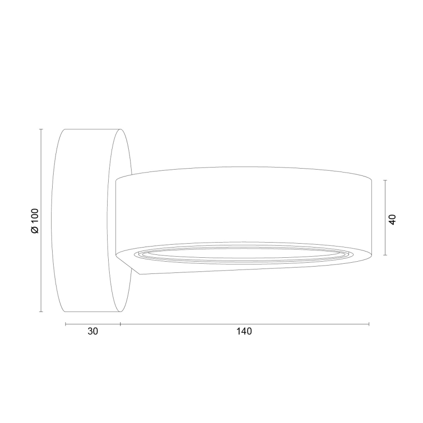 Argon 8898 - Aplique de pared LOTUS 1xGX53/12W/230V gris