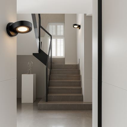 Argon 8900 - Aplique de pared LOTUS 1xGX53/12W/230V negro