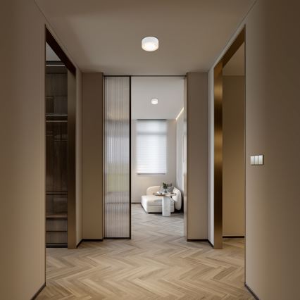 Argon 8915 - Lámpara de techo ELORA 1xGX53/7W/230V diámetro 11 cm blanca