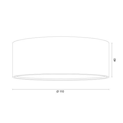 Argon 8915 - Lámpara de techo ELORA 1xGX53/7W/230V diámetro 11 cm blanca