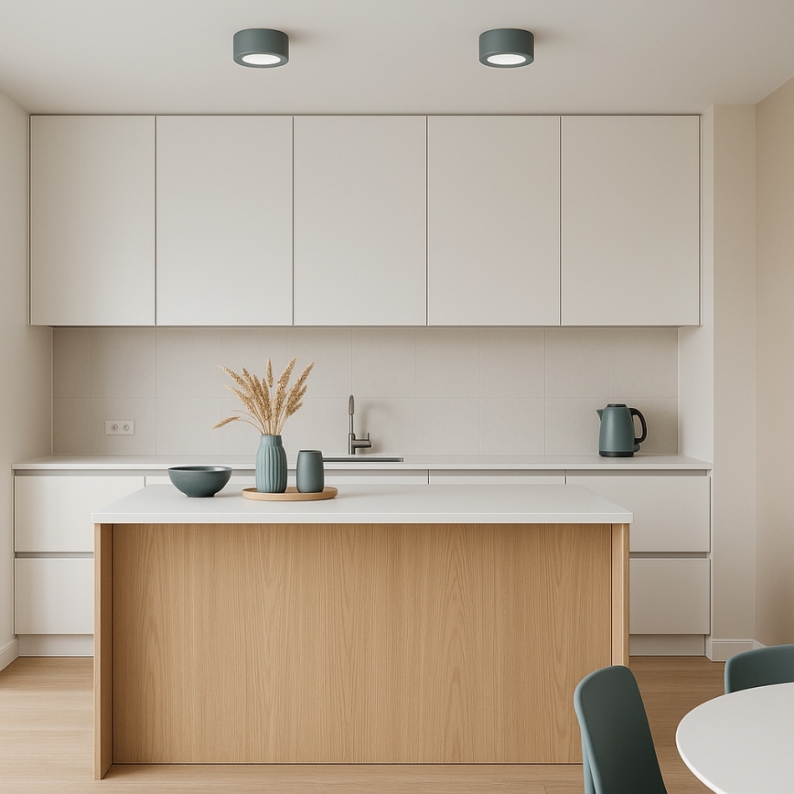 Argon 8917 - Lámpara de techo ELORA 1xGX53/7W/230V Ø 11 cm gris