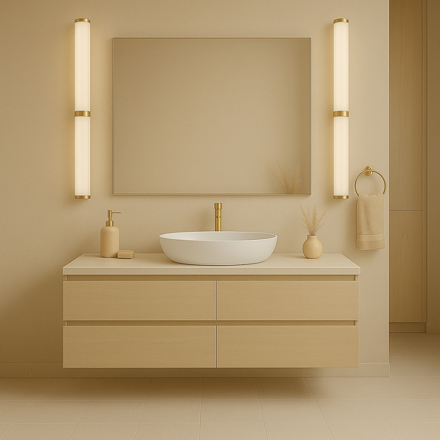 Argon 8926 - Iluminación LED para espejo de baño BATUMI LED/24W/230V 3000K IP44 acabado dorado