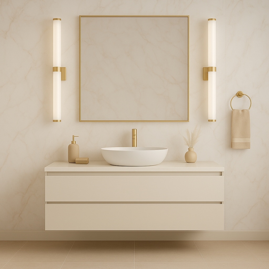 Argon 8926 - Iluminación LED para espejo de baño BATUMI LED/24W/230V 3000K IP44 acabado dorado