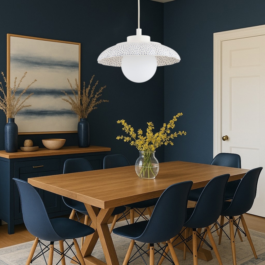 Argon 8947 - Lámpara colgante BOLL con cable 1xG9/6W/230V blanca