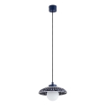 Argon 8948 - Lámpara colgante con cable BOLL 1xG9/6W/230V azul