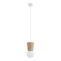 Argon 8951 - Lámpara colgante para baño con cable VOLANTE 1xG9/6W/230V IP44 beige