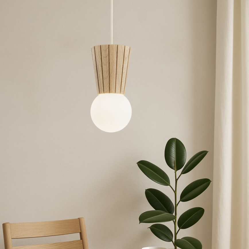 Argon 8951 - Lámpara colgante para baño con cable VOLANTE 1xG9/6W/230V IP44 beige