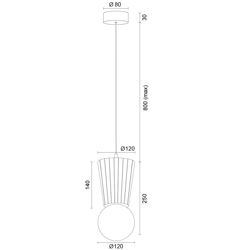Argon 8951 - Lámpara colgante para baño con cable VOLANTE 1xG9/6W/230V IP44 beige