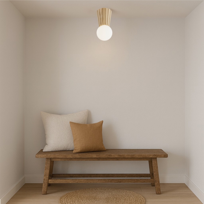 Argon 8973 - Luminaria de techo para baño VOLANTE 1xG9/6W/230V IP44 Ø 12 cm beige