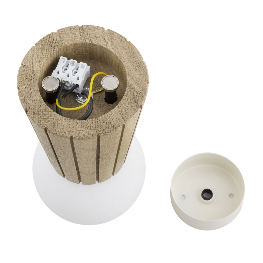 Argon 8973 - Luminaria de techo para baño VOLANTE 1xG9/6W/230V IP44 Ø 12 cm beige