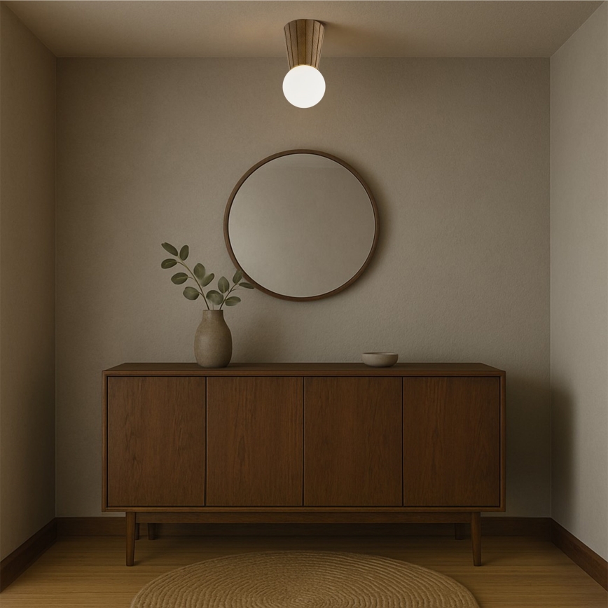 Argon 8974 - Lámpara de techo para baño VOLANTE 1xG9/6W/230V IP44, Ø 12 cm, marrón