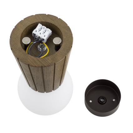 Argon 8974 - Lámpara de techo para baño VOLANTE 1xG9/6W/230V IP44, Ø 12 cm, marrón