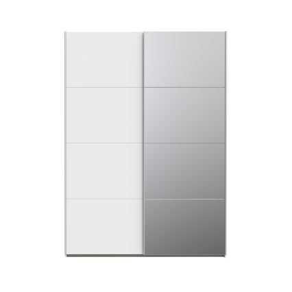Armario con espejo KARO 150x210 cm blanco