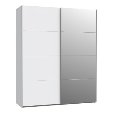Armario con espejo KARO, 170 x 210 cm, blanco