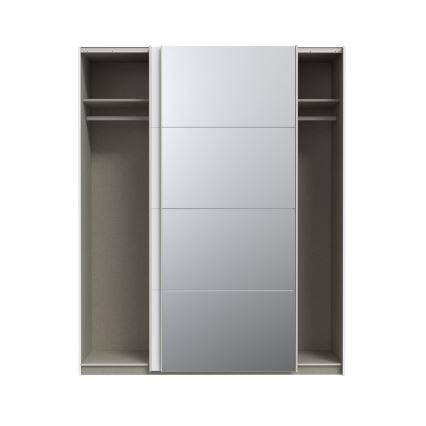 Armario con espejo KARO 170x210 cm blanco