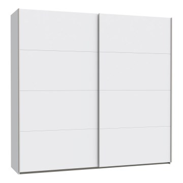 Armario con espejo KARO 220x210 cm blanco