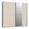 Armario con espejo ODEN 220x210 cm beige