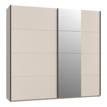 Armario con espejo ODEN 220x210 cm beige
