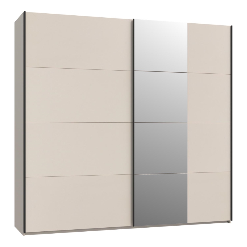 Armario con espejo ODEN 220x210 cm beige
