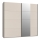 Armario con espejo ODEN 220x210 cm beige