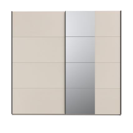 Armario con espejo ODEN 220x210 cm beige