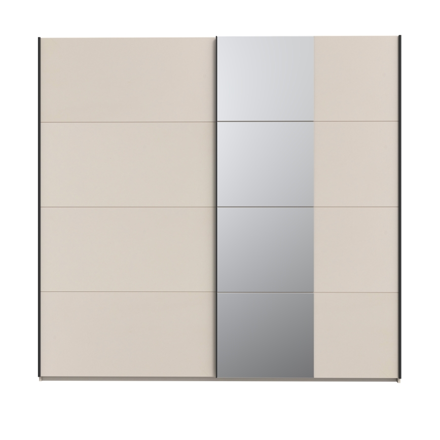 Armario con espejo ODEN 220x210 cm beige