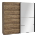 Armario con espejo OREN 220x210 cm roble artisan