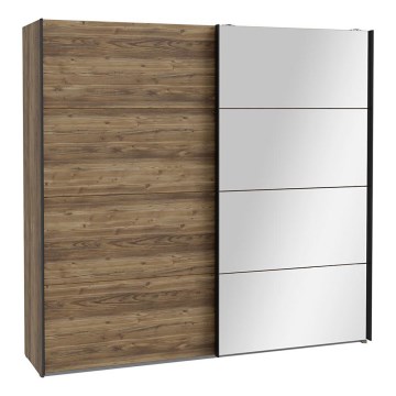 Armario con espejo OREN 220x210 cm roble artisan