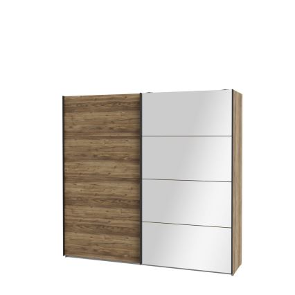 Armario con espejo OREN 220x210 cm roble artisan