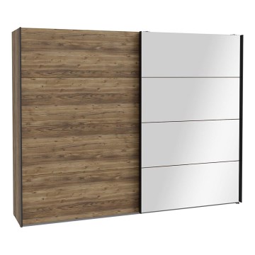 Armario con espejo OREN 270x210 cm roble artisan