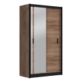 Armario con espejo SABRINA 120x215 cm roble craft