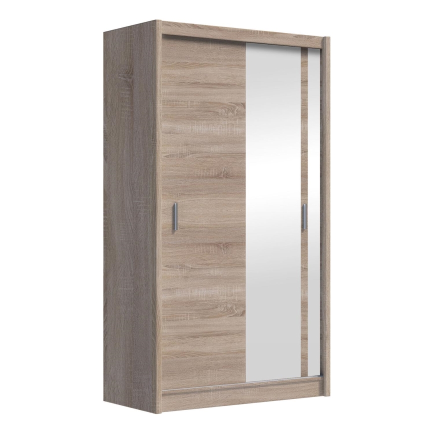 Armario con espejo SABRINA 120x215 cm roble sonoma