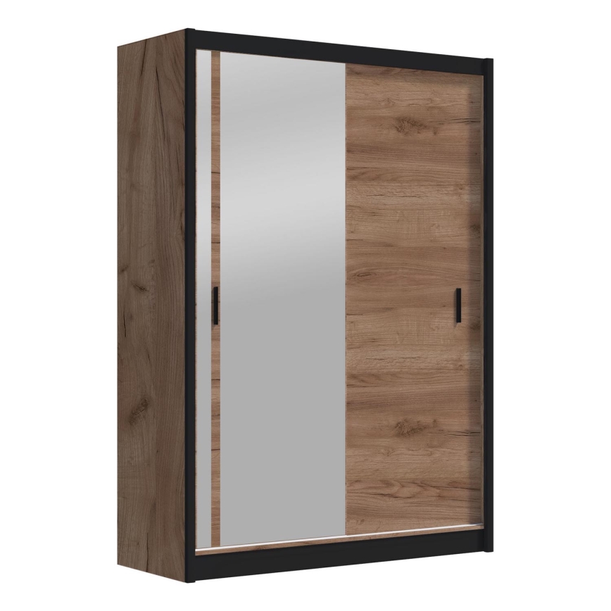 Armario con espejo SABRINA 150x215 cm roble craft