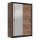 Armario con espejo SABRINA 150x215 cm roble craft