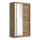 Armario con espejo SABRINA 150x215 cm roble woltan