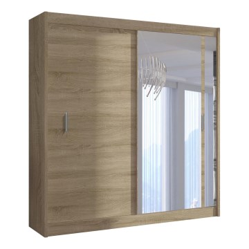 Armario con espejo SABRINA 180x215 cm roble sonoma