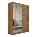 Armario con espejo SABRINA 180x215 cm roble wotan