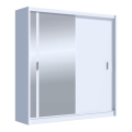 Armario con espejo SABRINA 203x215 cm blanco
