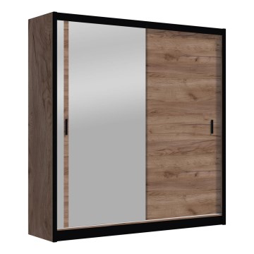 Armario con espejo SABRINA 203x215 cm roble craft